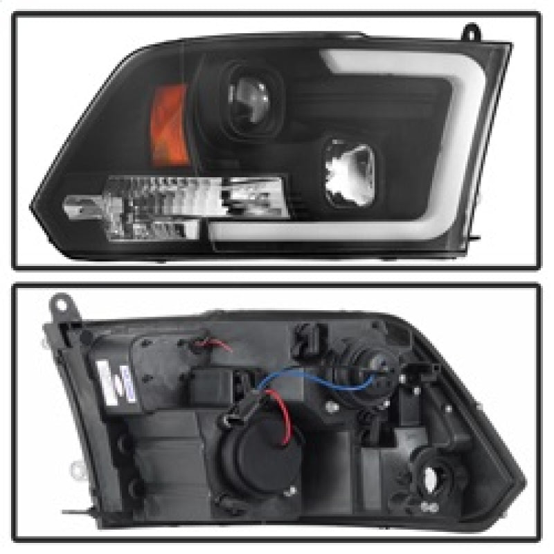 Spyder 5084811 fits Dodge 09-16 Ram 1500 Version 2 Headlights Light Bar DRL Bla