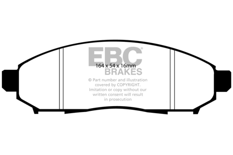 EBC DP21747 11+ fits Nissan Leaf Electric Greenstuff Front Brake Pads