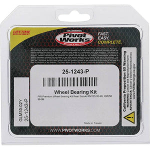 Pivot World 25-1243-P fits Suzuki Wheel Bearing Kit Premium Bearings