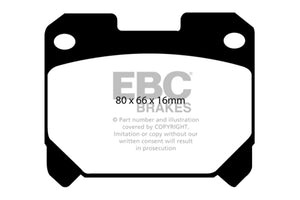 EBC DP21005 93-98 fits Toyota Supra 3.0 Twin Turbo Greenstuff Rear Brake Pads