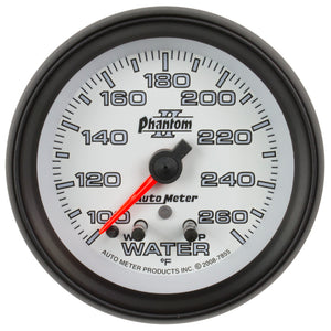 AutoMeter 7855 Autometer Phantom II 2-5/8in 260 Degree F Mechanical Water Gauge