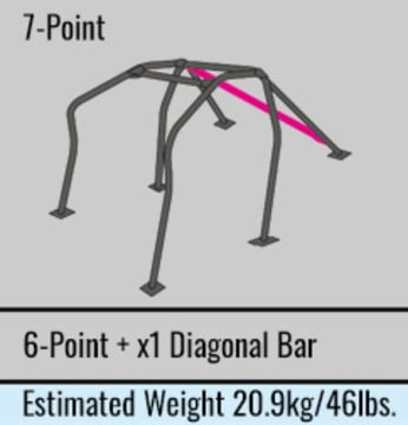 Cusco 222 261 F Roll Cage 7 Points Chromoly 2 Passenger S14 fits Nissan No Sunroof (S/O / No Cancel)