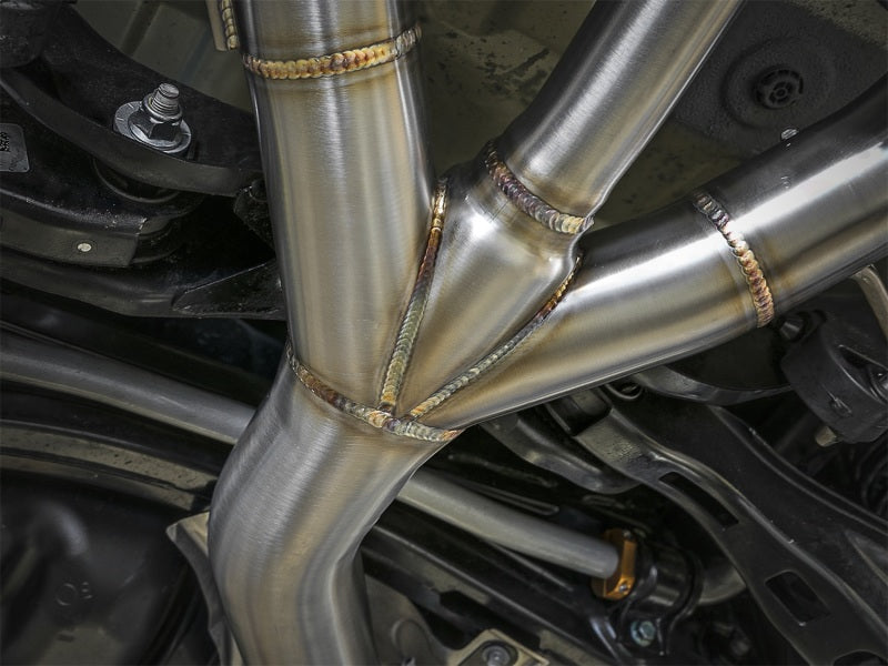AFE 49-36623-P  3in 304 SS Cat-Back Exhaust w/ Tri-Polished Tips 17-18 fits Hon
