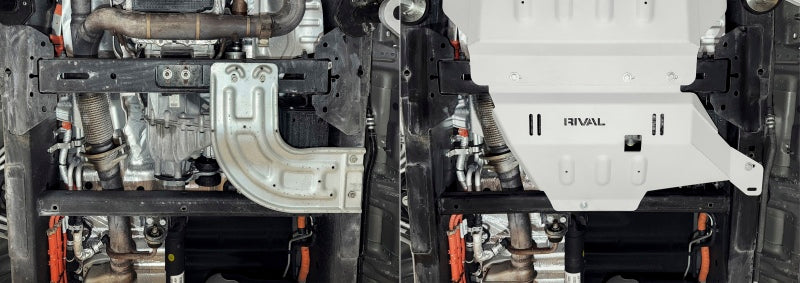 Rival 4x4 2333.1858.3.6 RIVAL 2015+ fits Ford F150 Powerboost Aluminum Transfer Case Skid Plate