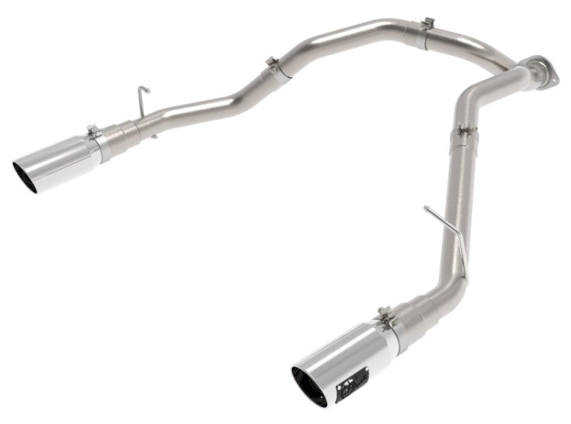 AFE 49-42080-P Bore-HD 3in 409SS DPF-Back Exhaust System w/ Polished Tip fits R