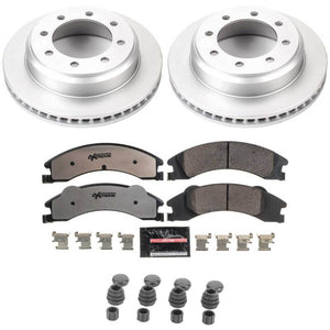 Power Stop 08-14 Ford E-150 Rear Z36 Coated Truck & Tow Brake Kit