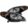 ANZO 121133 2008 fits Toyota 03-20 Matrix Crystal Headlights Black