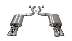 CORSA Performance 21002 Corsa 2018-2023 fits Ford Mustang GT Fastback 5.0L 3in Sport Axle-Back Exhaust w/ 4in Polished Tips
