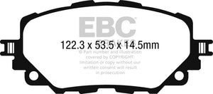 EBC UD1903 2016+ Fiat 124 Spider 1.4L Turbo Ultimax2 Front Brake Pads
