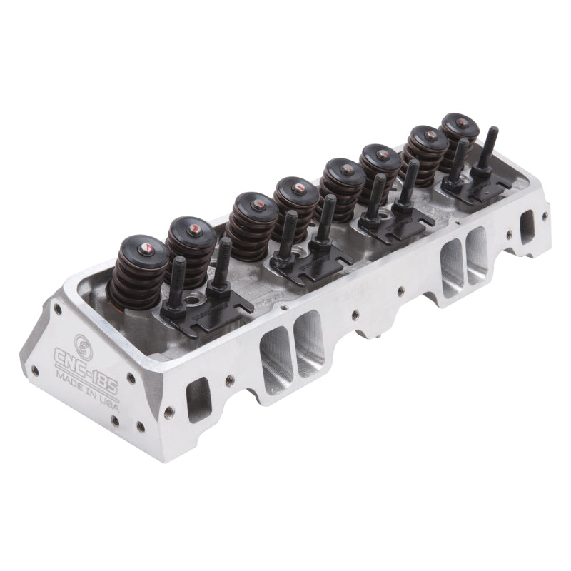 Edelbrock 79895 Cylinder Head fits SBC E-Cnc 185 64cc Straight Plug for Hydraulic Roller Cam Complete