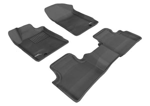 3D MAXpider 2016-2020 fits Kia Sorento 7-Seat Kagu 3rd Row Floormats - Black