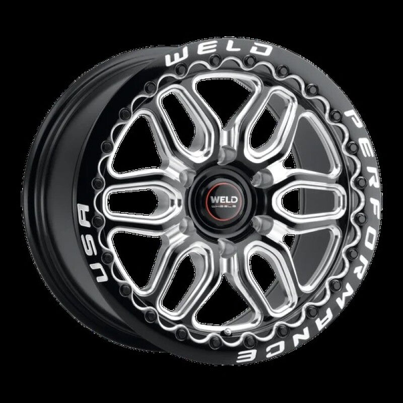Weld S90370089P42 Racing 17x10 Laguna 6 Bead Lock 6x135 BP 42 Offset 7.25 BS