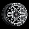 Weld S90300089P38 Racing 20x10 Laguna 6 Bead Lock 6x135 ET38 BS7.00 Gloss BLK