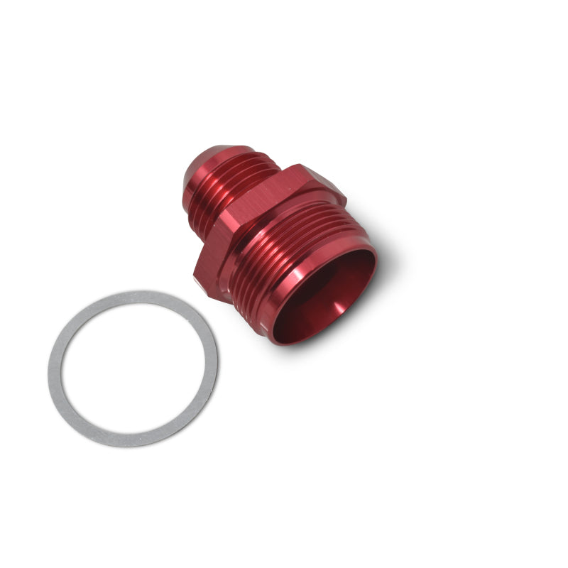 Russell 640350 Performance 1in-20 x 8 AN Male Flare Adapter (66-89 Edelbrock Q-Jets/75-89 Stock Q-Jets)