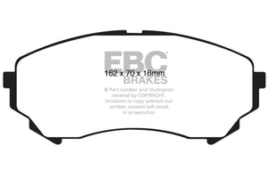 EBC DP21828 08-13 fits Cadillac CTS 3.6 (315mm Rear Rotors) Greenstuff Front Brake Pads