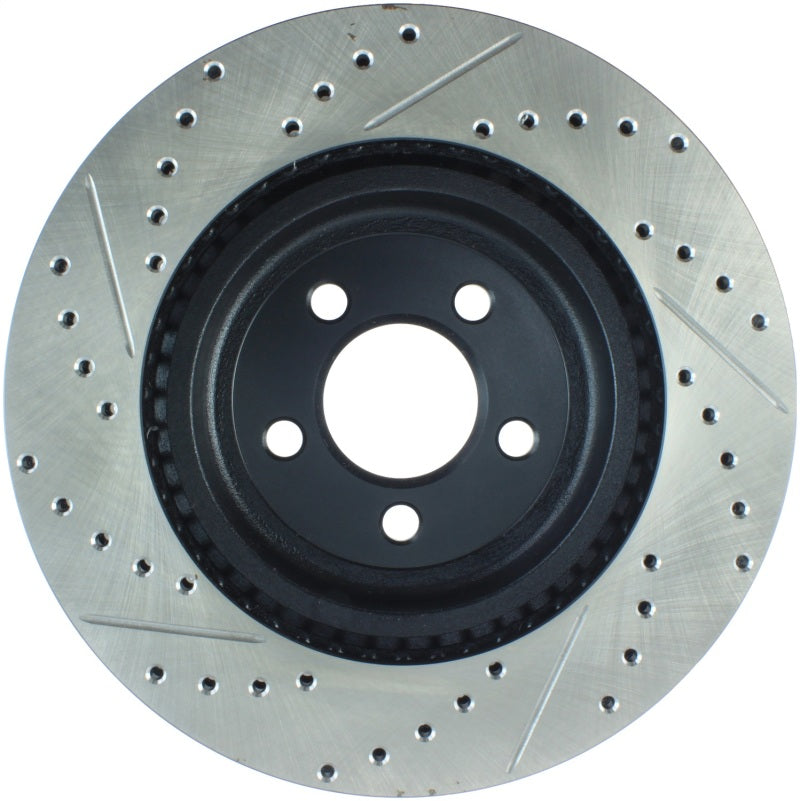 Stoptech 127.63061L 05-09 Chrysler 300 (5.7L V8 exc SRT-8) Front Left Slotted & Drilled Rotor