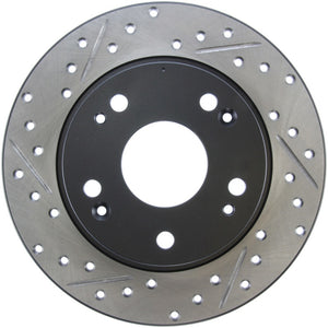 Stoptech 127.40055R 04-08 fits Acura TSX / 03-07 Honda Accord SportStop Slotted & Drilled Right Rear Rotor