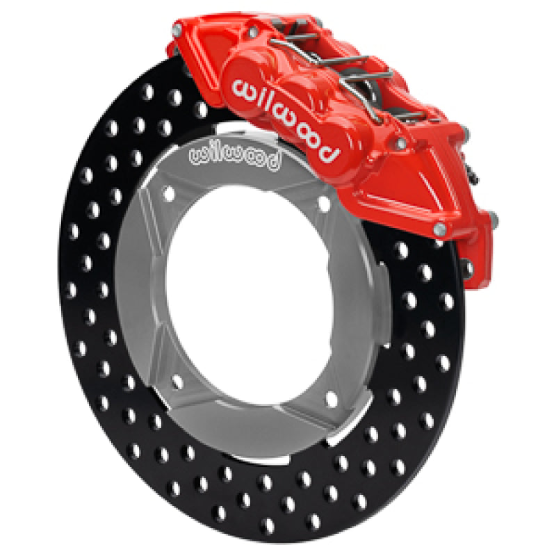 Wilwood 140-16630-DR 2019 Polaris Turbo UTV6 Front Kit 11.25in Drilled - Red
