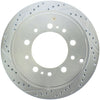 Stoptech 227.44157R Select Sport 13-17 fits Toyota Land Cruiser Drilled / Slotted Rear Passenger-Side Brake Rotor