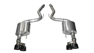 CORSA Performance 14334BLK Corsa 2015-2017 fits Ford Mustang GT 5.0 3in Axle Back Exhaust Black Quad Tips (Sport)