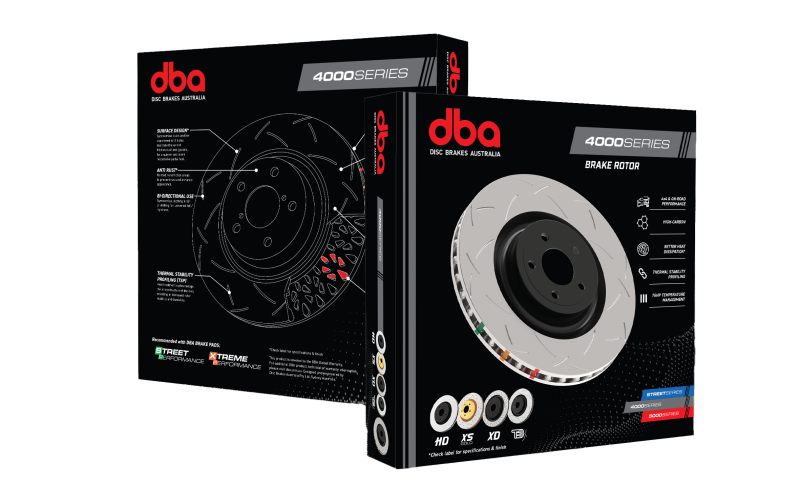 DBA 05-16 Saab 9-2X Linear/ 2.5i Front 4000 Series Drilled & Slotted Rotor