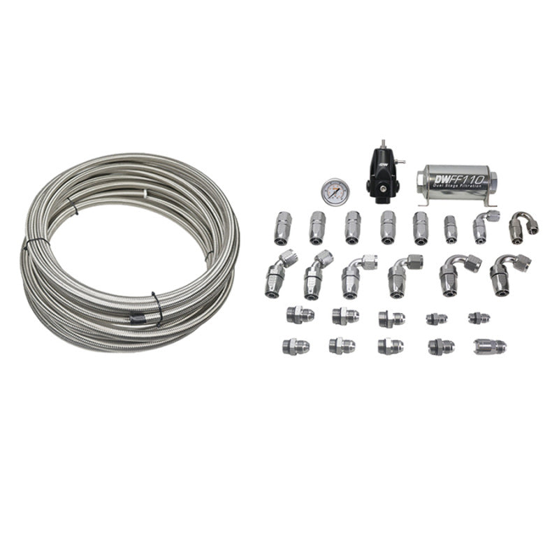 DeatschWerks 6-620 fits Cadillac 16-19 CTS-V X2 Series Pump Module -8AN Feed w/ -6AN Return PTFE Plumbing Kit