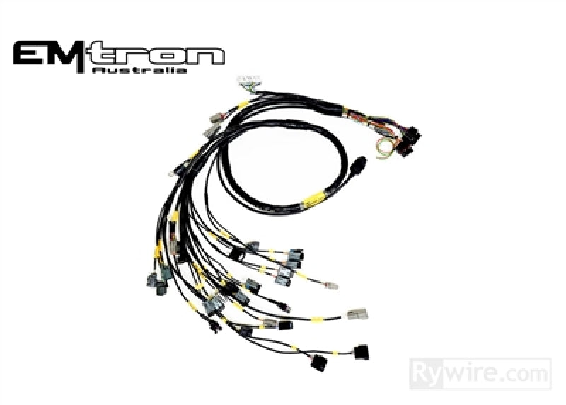 Rywire RY-B-EMTRON-KV8 fits Honda B-Series (w/MTron KV8 ECU) Eng Harn w/OBD1 Alt/EV1 Inj/AEM IAT & MAP (Adapter Req)