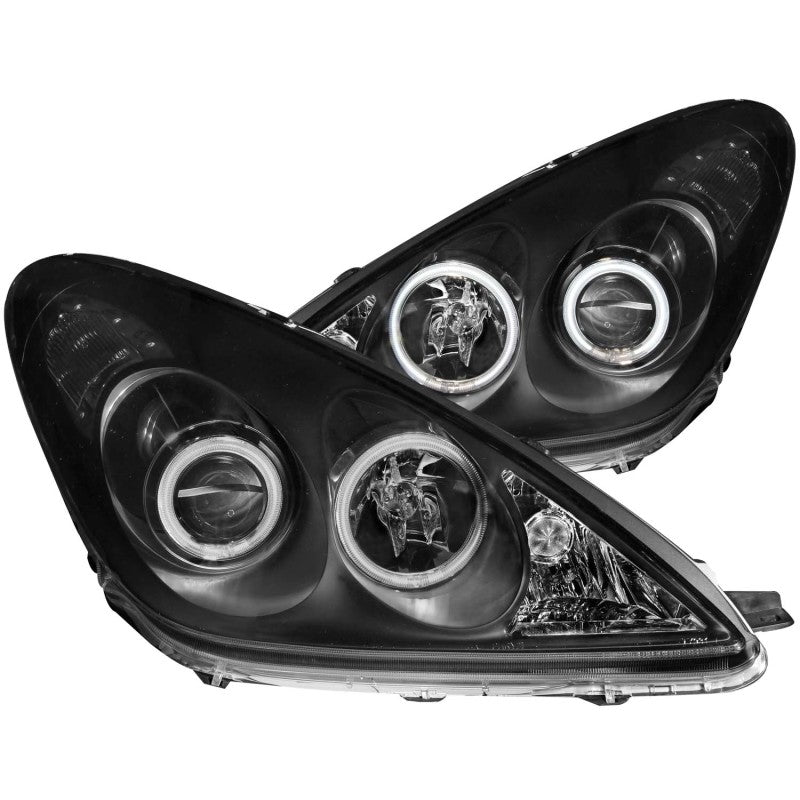 ANZO 121232 2003 fits Lexus 02-20 Es300 Projector Headlights w/ Halo Black