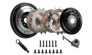 DKM Clutch MR-034-060 fits VW/fits Audi 2.0L TSI (8 Bolt) Ceramic Twin Disc MR Clutch w/Flywheel (650 ft/lbs Torque)