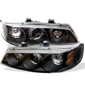 Spyder 5010698 fits Honda 94-97 Accord 1PC Projector Headlights LED Halo Amber