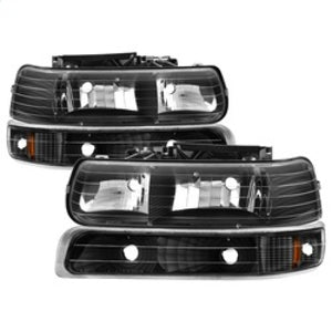 5064219 Xtune fits Chevy 00-06 TahOE Amber Crystal Headlights w/ Bumper Lights