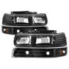 5064219 Xtune fits Chevy 00-06 TahOE Amber Crystal Headlights w/ Bumper Lights