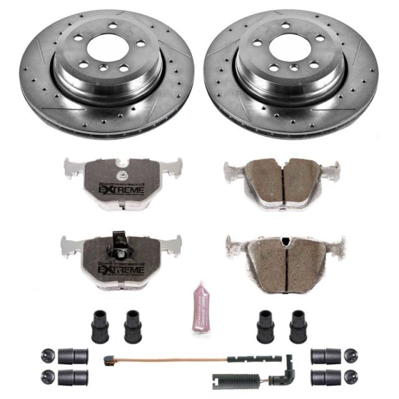 PowerStop K5738-26 04-10 fits BMW X3 Rear Z26 Street Warrior Brake Kit