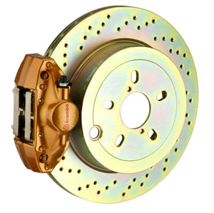 Brembo 2E4.5003A4 Brembo 12-16 FR-S Exc Model w/ Elec Park Brake Rr GT BBK 2 Pis Cast 2pc 316 x20 1pc Rtr Drill-Gold