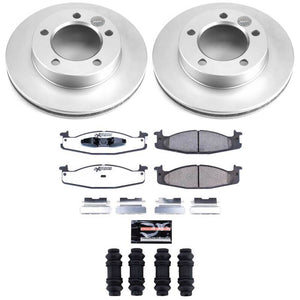 Power Stop 94-96 Ford Bronco Front Z36 Coated Truck & Tow Brake Kit