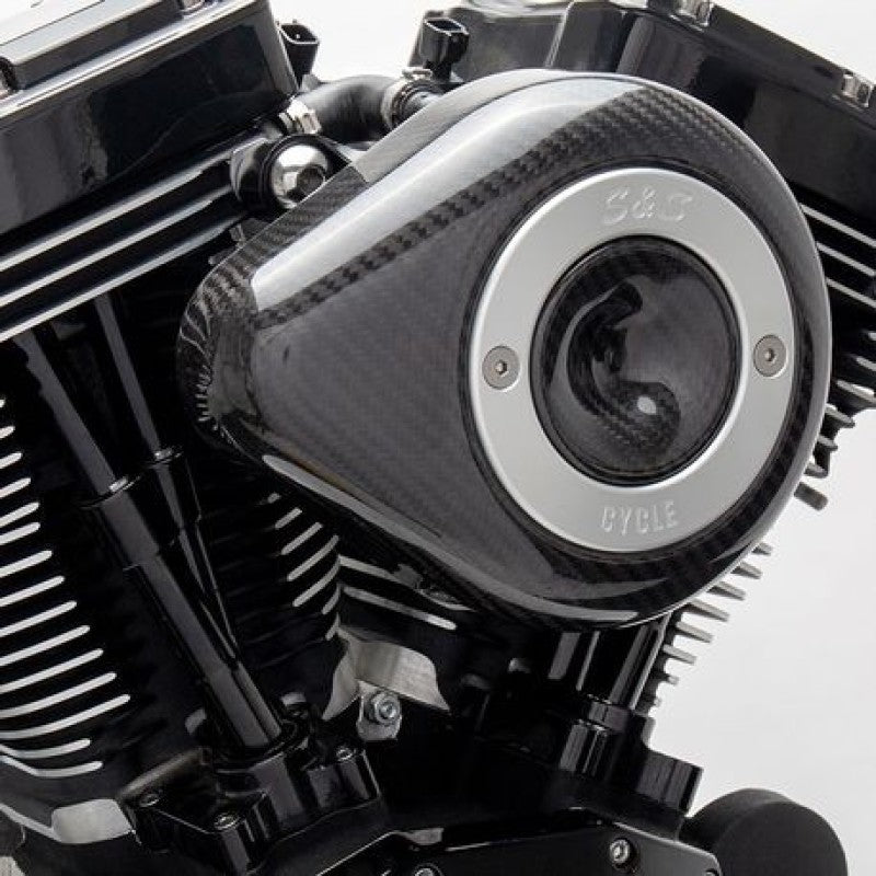 S&S Cycle 170-0498B M8 Models Stealth Air Cleaner Kit Carbon Fiber Cover
