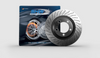 SHW Performance PRR39988 SHW 20-21 fits Porsche Carrera 4S 3.0L Right Rear Cross-Drilled Monobloc Brake Rotor (992615602A)