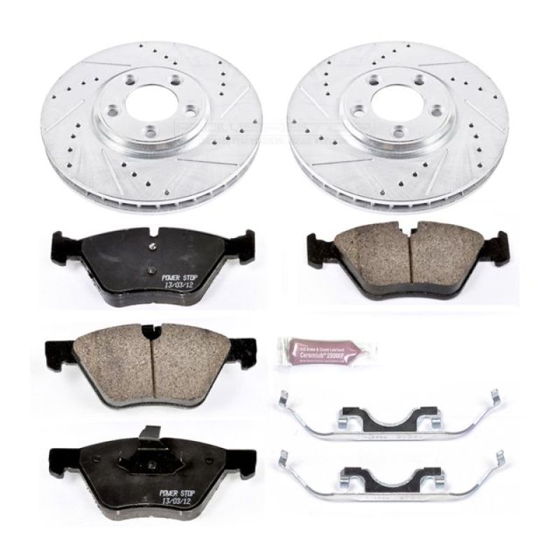 PowerStop K1349 2005 fits Jaguar S-Type Front Z23 Evolution Sport Brake Kit