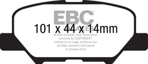 EBC UD1679 14+ fits Mazda 3 2.0 (Mexico Build) Ultimax2 Rear Brake Pads
