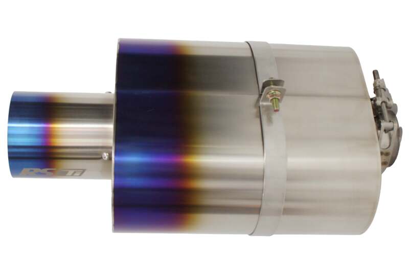 GReddy 11003525 - Universal Titanium Oval Muffler 2.5in ID Muffler Inlet