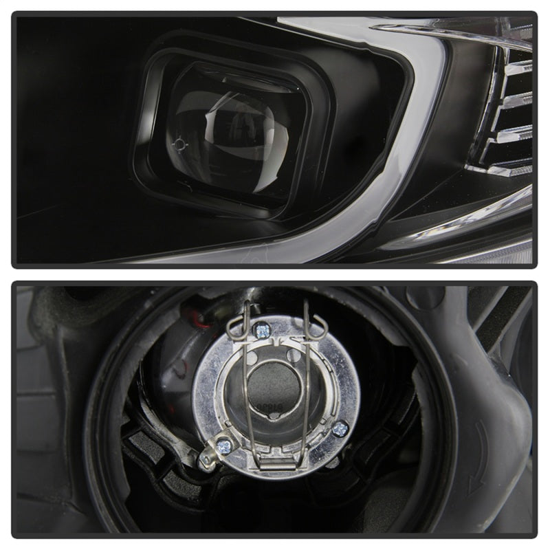 xTune 9042218 09-14 fits Acura TSX Projector Headlights - Light Bar DRL - Black