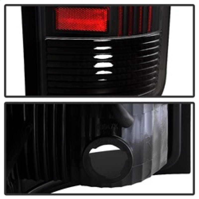 Xtune 5081551 fits GMC 07-13 Sierra LED Tail Lights Black ALT-ON-GS07-G2-LED-BK