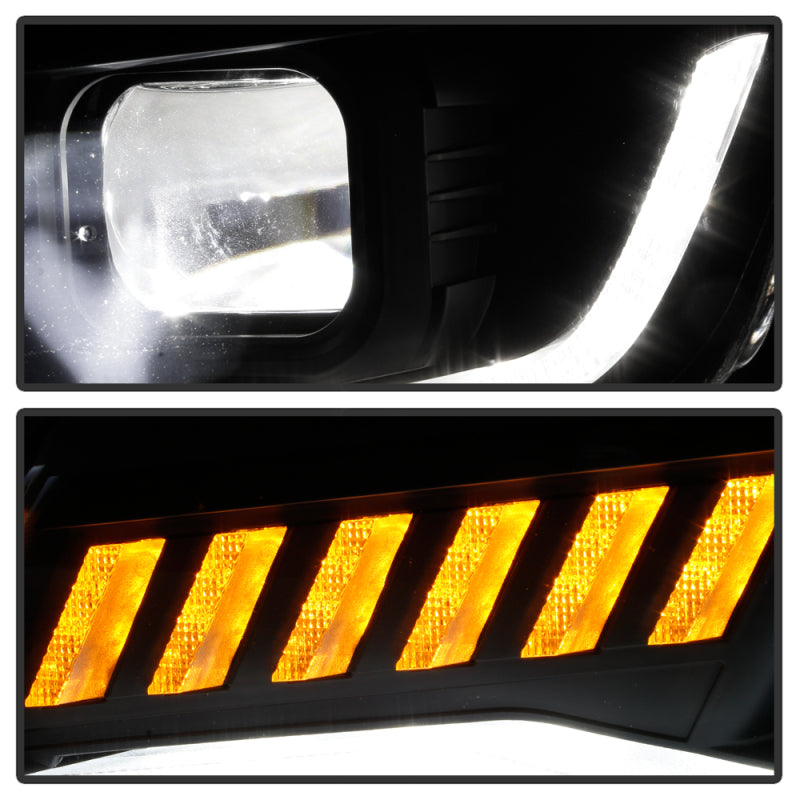 Spyder 5087317 fits Chevy 16-18 Camaro Halogen Model Full LED Headlights Black