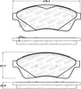 Stoptech 308.1422 Street Brake Pads - Front