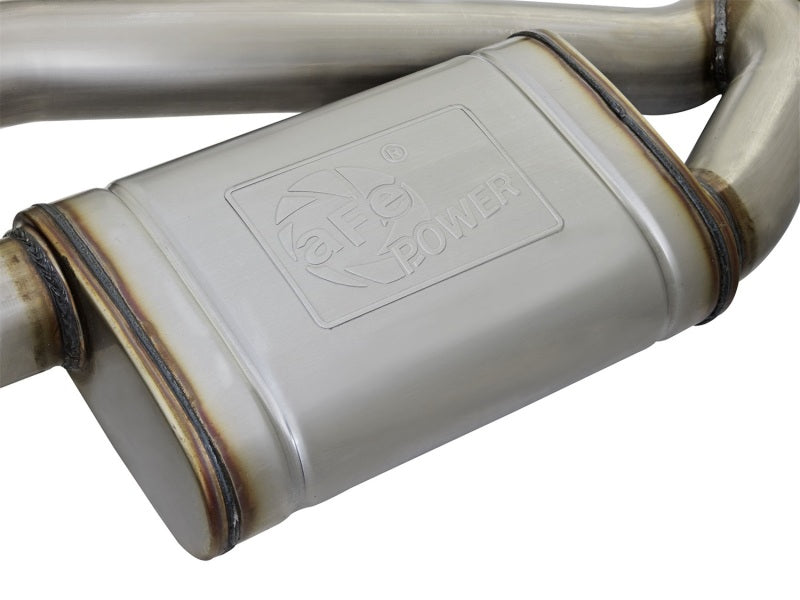 AFE 49-34068-B rce XP 3in 304 SS Axle-Back Exhaust Dual Exhaust (NPP) w/ Black