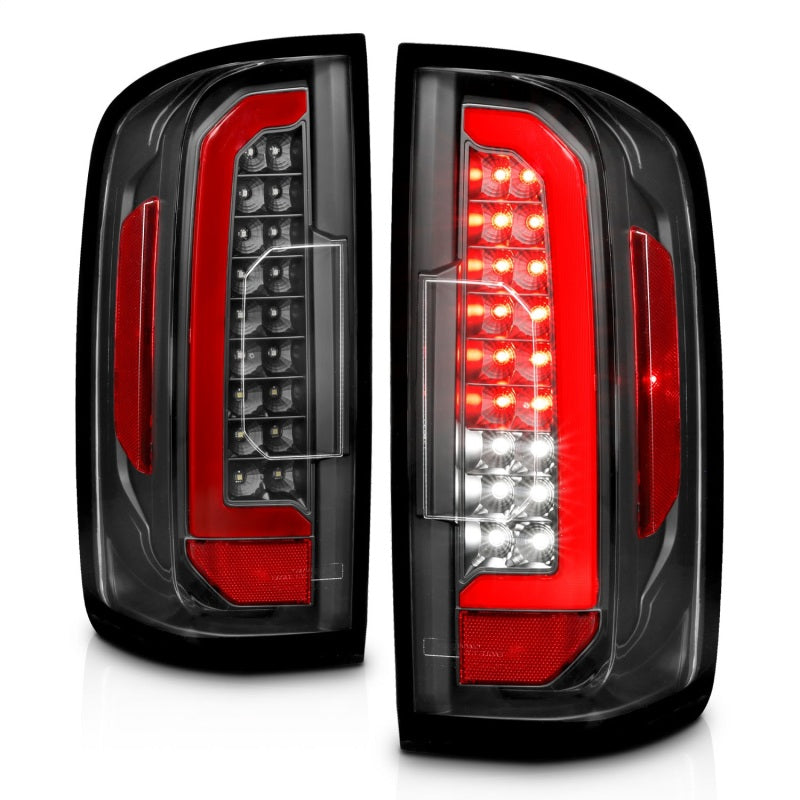 ANZO 311432 fits Chevrolet 15-21 Colorado Full LED Tail Lights w/ Red Lightbar Black Housing Clear Lens