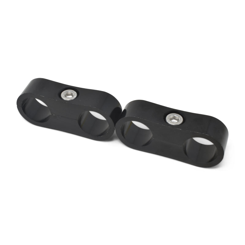 Russell 654323 Hose Separator For -10 Braided Hose - Black Anodize (2 Pack)