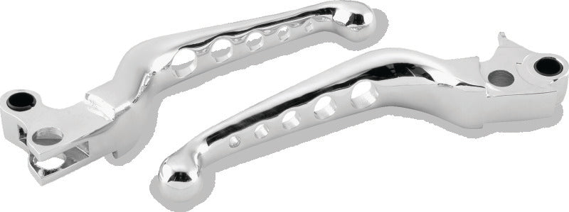 Bikers Choice 482714 96-16 BigTwin 96-03 XL Chrome O Series Holed Lever Set Cab