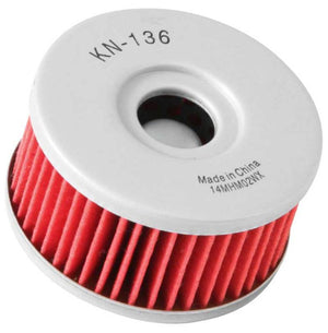 K&N Engineering KN-136 K&N fits Suzuki / Betamotor 2.375in OD x 1.25in H Oil Filter