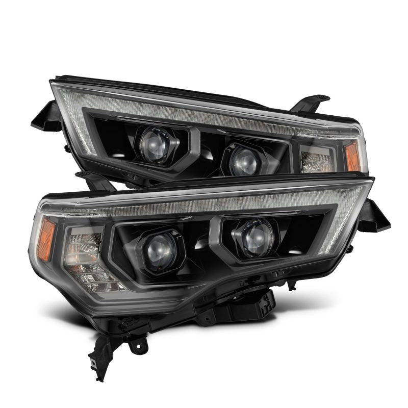 AlphaRex 880850 fits Toyota 14-20 4Runner PRO-Series LED Proj Headlights Alpha-Black w/Sequential Signal/DRL